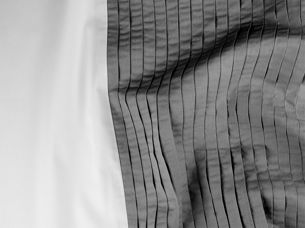 Elements DBO percal 140 X 200/220 Wit/Olifant grijs 555 (incl. 1 sloop)