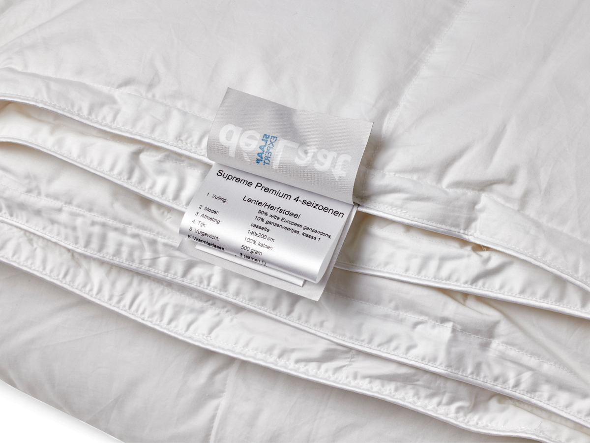 Dekbed Supreme Premium 4 seizoenen 240 X 200 90 % ganzendons - Afbeelding 3