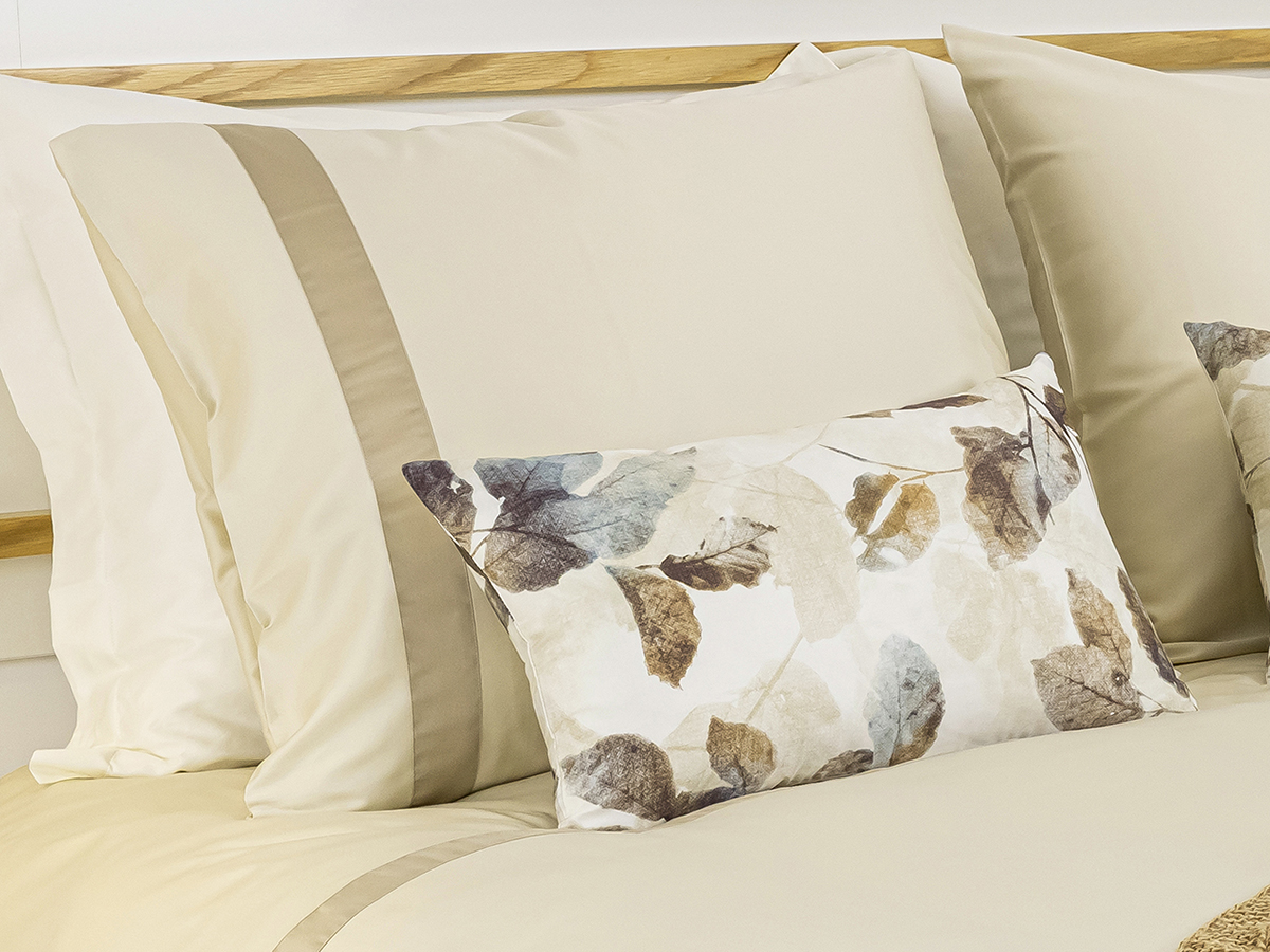 Listra DBO Satijn 300tc Beige-Kaki 260 x 200/220 cm (incl 2 slopen) - Afbeelding 2