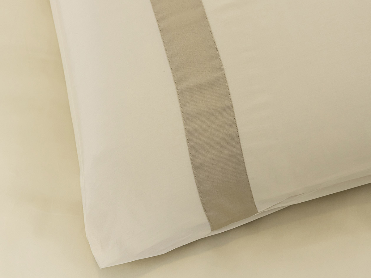 Listra DBO Satijn 300tc Beige-Kaki 260 x 200/220 cm (incl 2 slopen) - Afbeelding 4