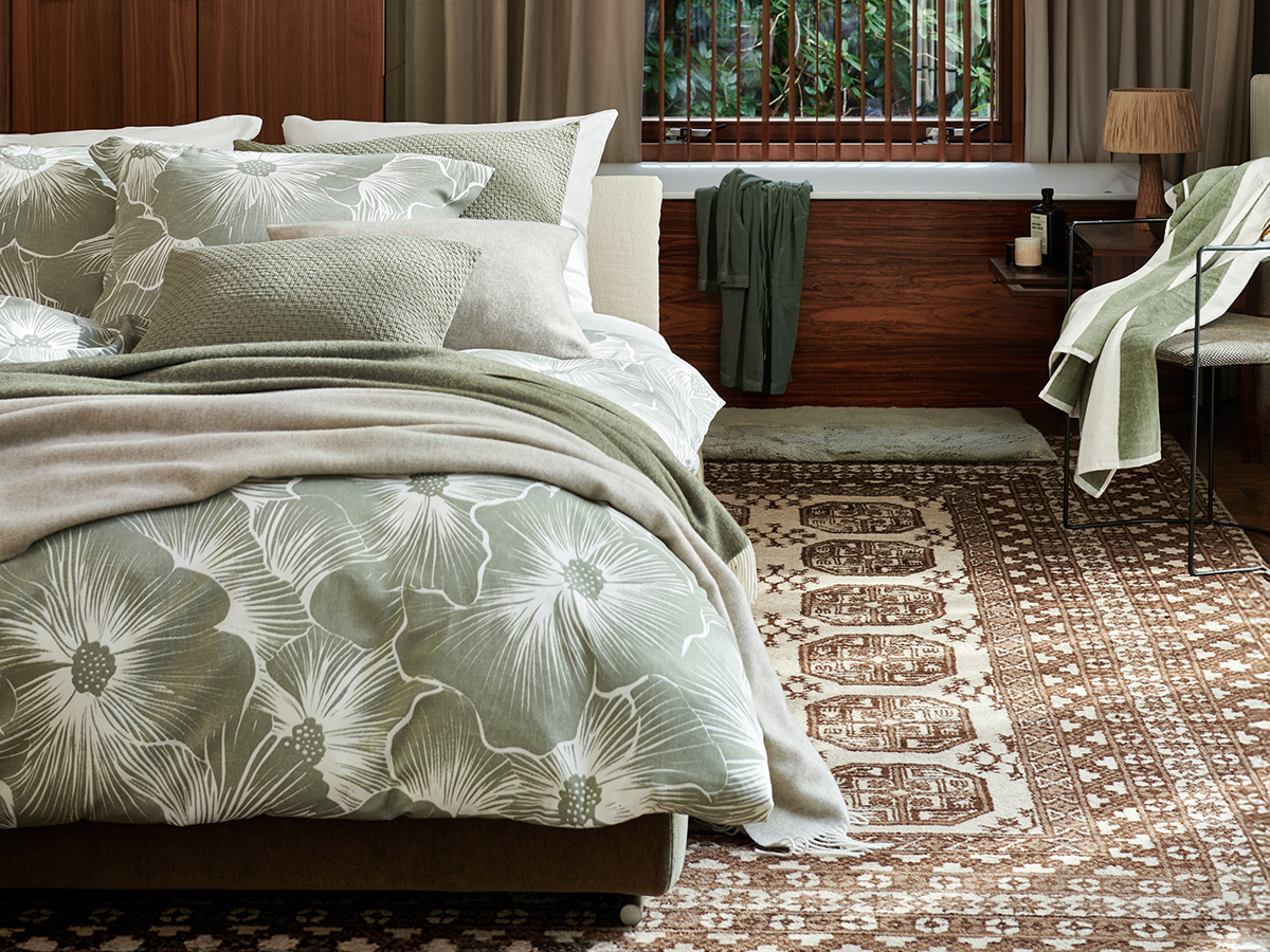 BLOOMLINE pistache Lits-jumeaux (240x200/220 + 2 slopen)