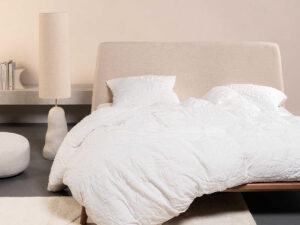 Neve Duvet cover White 2p set 240x220+2/60x70