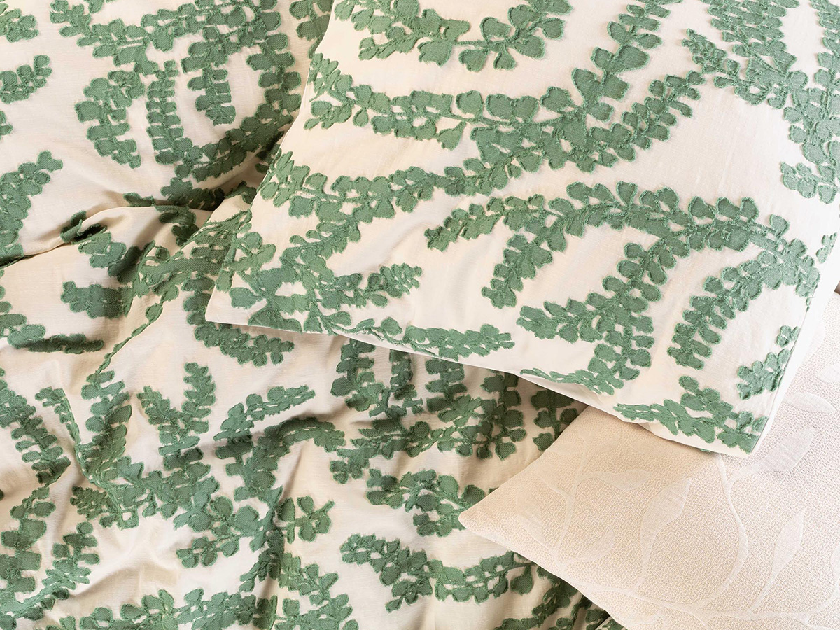 Eleria Duvet cover Green 2p set 240x220+2/60x70 - Afbeelding 2