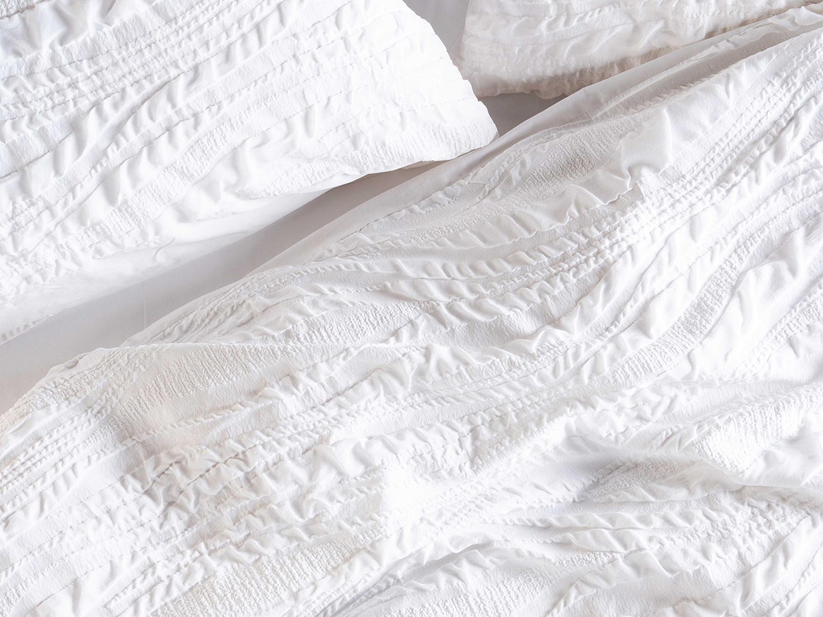 Neve Duvet cover White 2p set 240x220+2/60x70 - Afbeelding 2