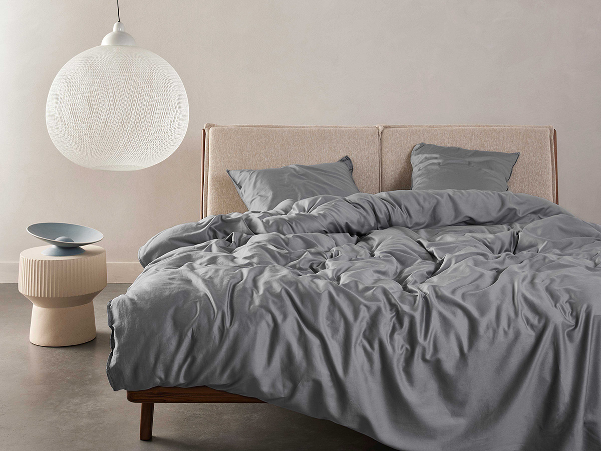 Minte Duvet cover Grey 2p set 240x220+2/60x70 - Afbeelding 2