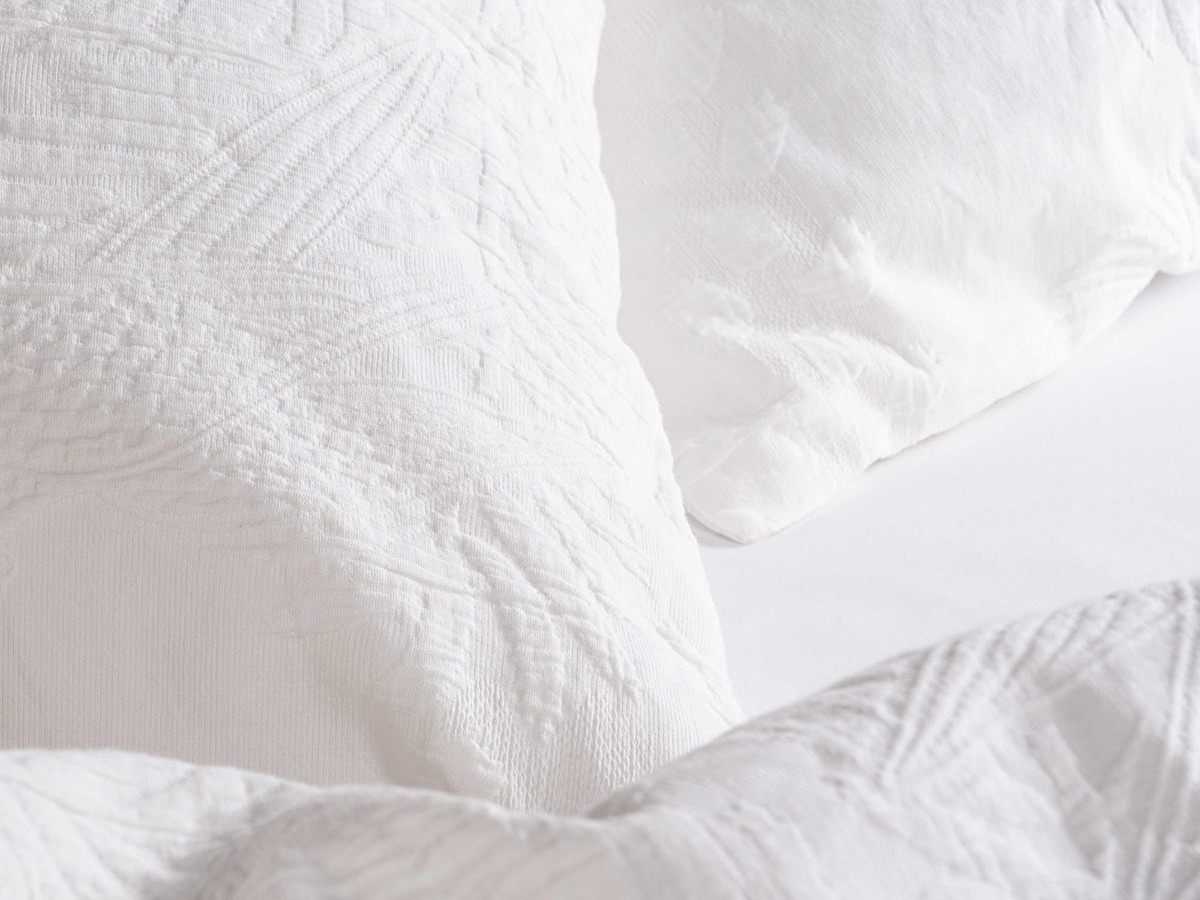 Palma Duvet cover White 2p set 240x220+2/60x70 - Afbeelding 3