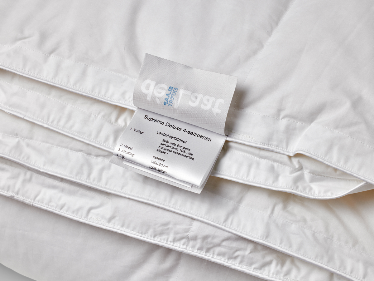 Dekbed Supreme de Luxe 4 seizoenen 240 X 220 90 % eendendons - Afbeelding 3