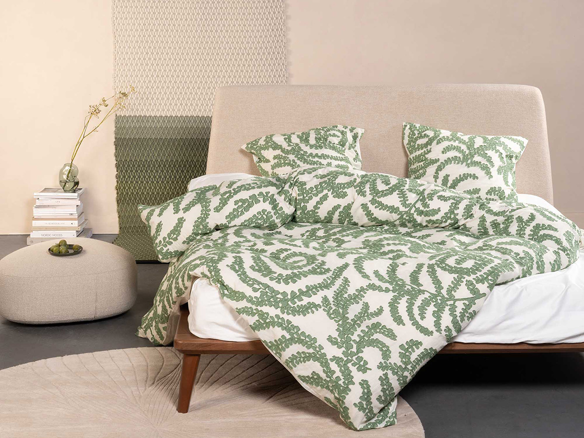 Eleria Duvet cover Green 1p set 140x220+60x70