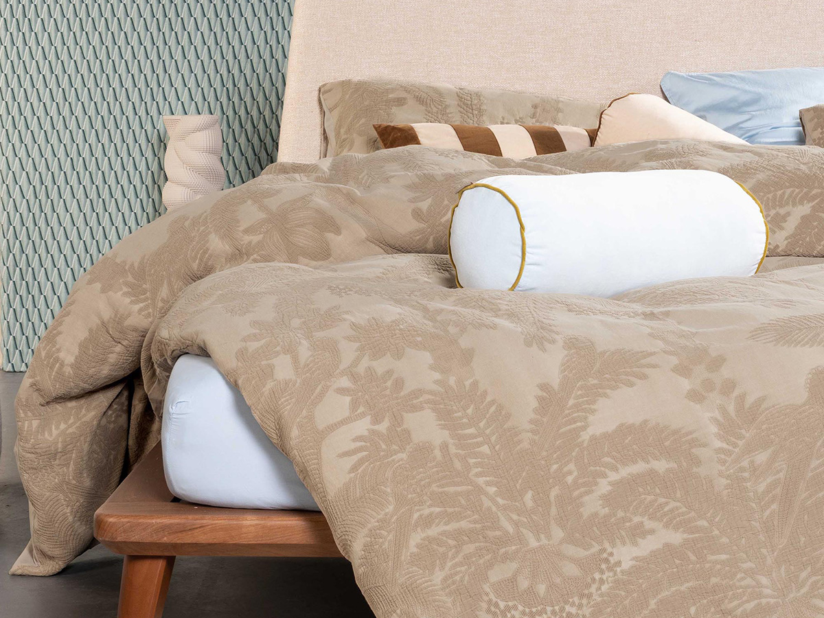 Palma Duvet cover Taupe 1p set 140x220+60x70 - Afbeelding 2