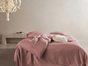 Minte Duvet cover 2p set 240x220+2/60x70 Woodrose