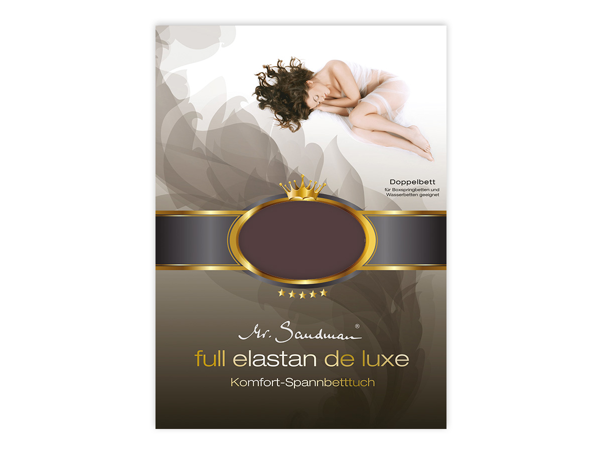 Elastan de Luxe 90-100 x 200-220 cm 281 SCHOKO