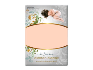 Mr Sandman Hoeslaken Jersey Elastan Classic Split NL Topper 80 cm - Apricot | 200x200-210 cm | Hoogte 5-12 cm