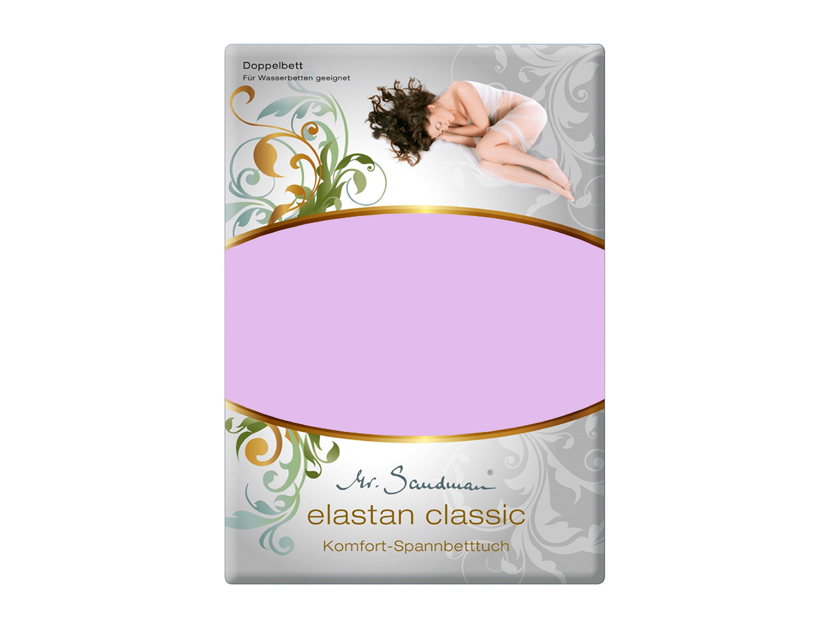Mr Sandman Hoeslaken Elastan Classic Topper - Orchidee | 140x200-210 cm | Hoogte 5-12 cm