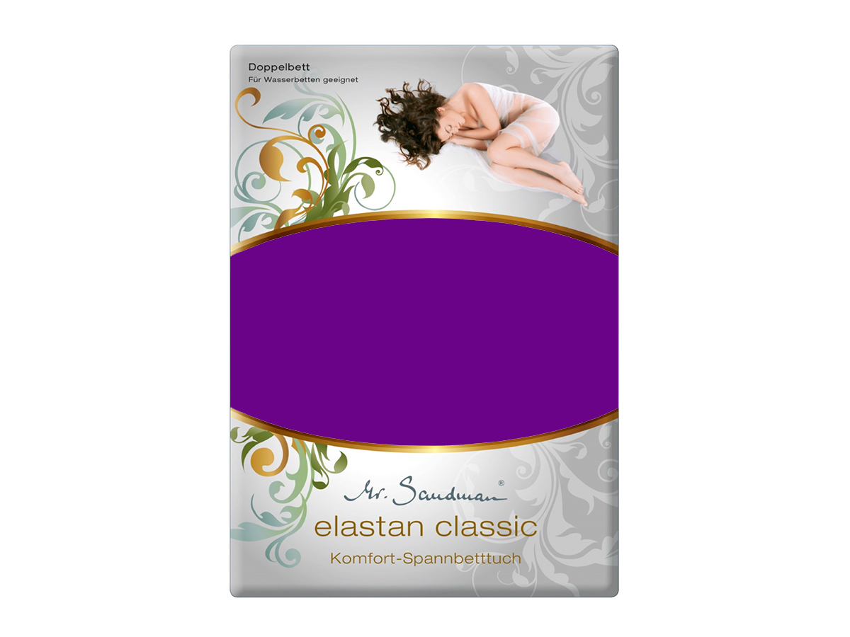 Mr Sandman Hoeslaken Jersey Elastan Classic – Purple | 140-160x200-220 cm | Hoogte 35 cm