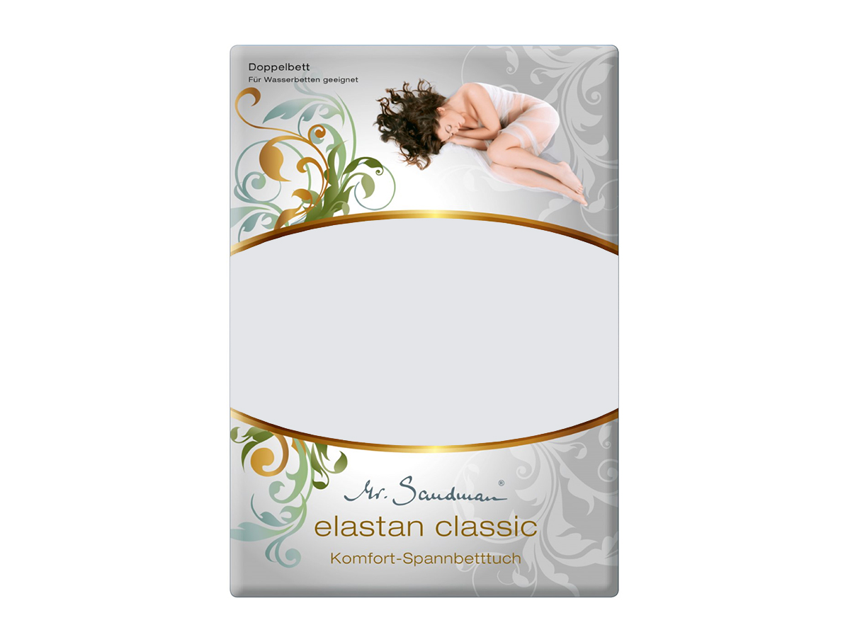 Mr Sandman Hoeslaken Jersey Elastan Classic Topper - Chrom | 200x220 cm | Hoogte 5-12 cm