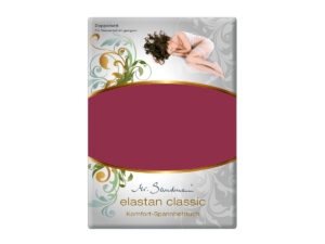 Mr Sandman Hoeslaken Jersey Elastan Classic Split NL Topper 90 cm - Brombeer | 180x200-210 cm | Hoogte 5-12 cm