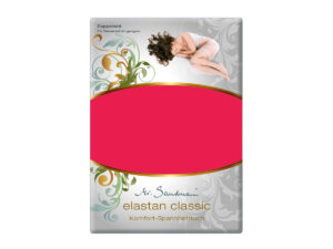 Mr Sandman Hoeslaken Jersey Elastan Classic Split NL Topper 80 cm - Scharlach | 180x220 cm | Hoogte 5-12 cm