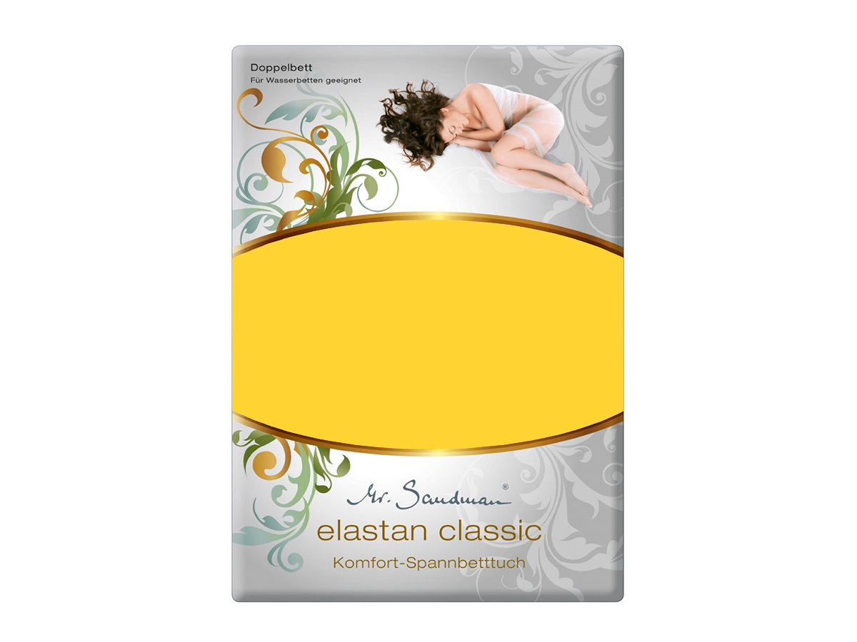 Mr Sandman Hoeslaken Jersey Elastan Classic – Citrone | 140-160x200-220 cm | Hoogte 35 cm