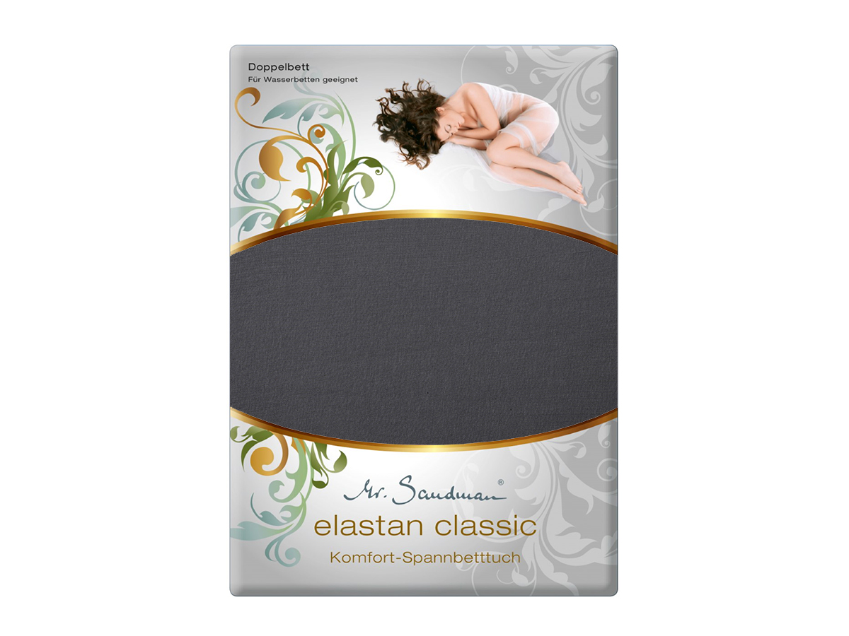 Mr Sandman Hoeslaken Elastan Classic - Granit | 140-160x200-220 cm | Hoogte 35 cm