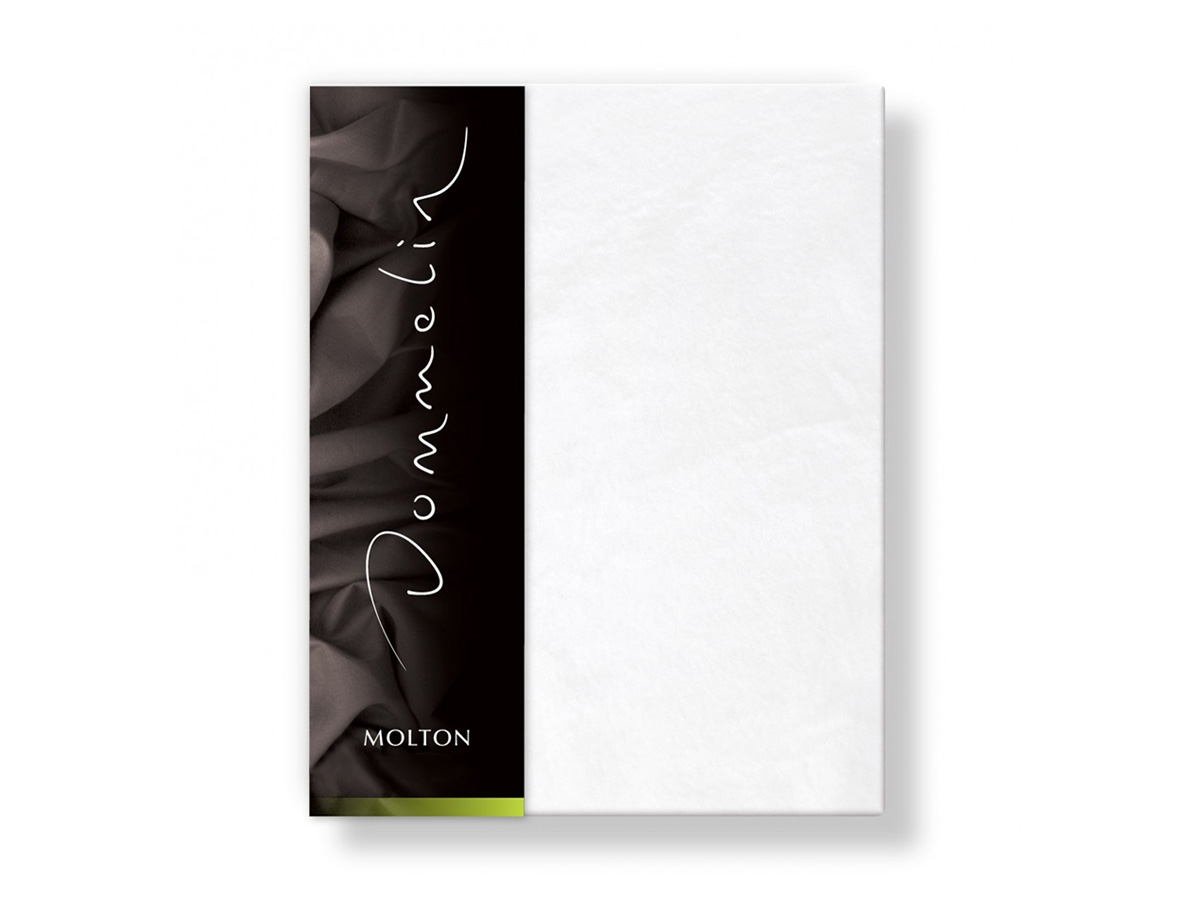 Broektopper molton split 80 CM 220 gr/m2 100 % katoen 180 X 220 X 10-14cm