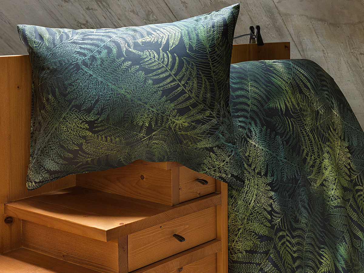 Dommelin Dekbedovertrek Verde 100% Katoen Satijn - Green | 140x200/220 cm + 1 kussensloop - Afbeelding 3