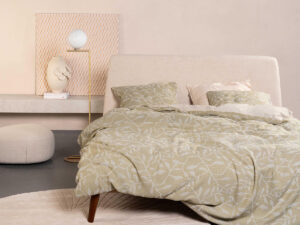 Willow Duvet cover Stone gray 2p set 240x220+2/60x70