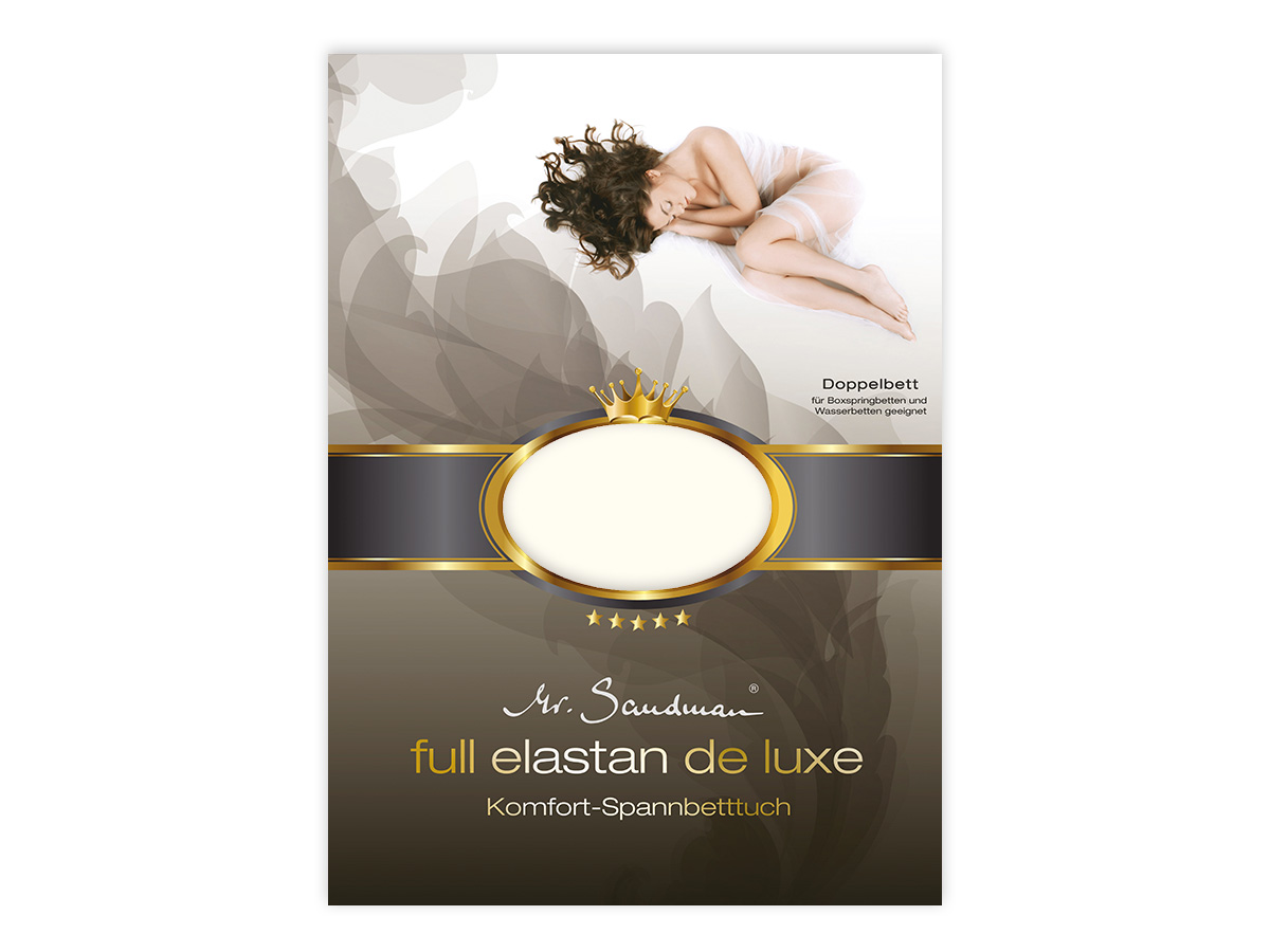 Mr Sandman Hoeslaken Jersey Elastan de Luxe - Elfenbein | 90-100x200-220 cm | Hoogte 40 cm
