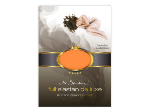 Mr Sandman Hoeslaken Jersey Elastan de Luxe - Orange | 120-130x200-220 cm | Hoogte 40 cm