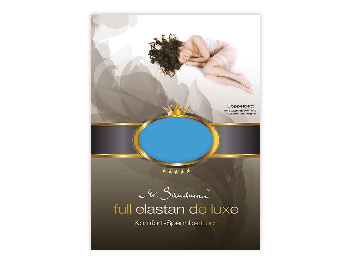 Mr Sandman Hoeslaken Jersey Elastan de Luxe - Petrol | 120-130x200-220 cm | Hoogte 40 cm
