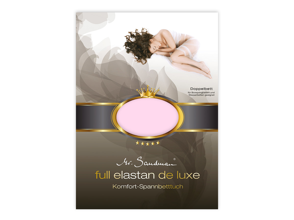 Mr Sandman Hoeslaken Jersey Elastan de Luxe - Rosenholz | 120-130x200-220 cm | Hoogte 40 cm