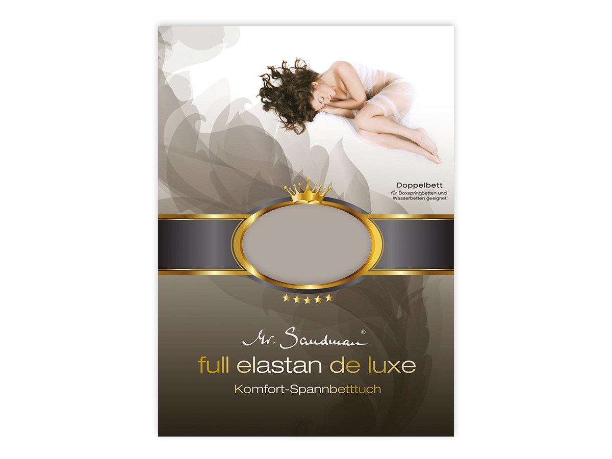 Mr Sandman Hoeslaken Jersey Elastan de Luxe - Safari | 120-130x200-220 cm | Hoogte 40 cm